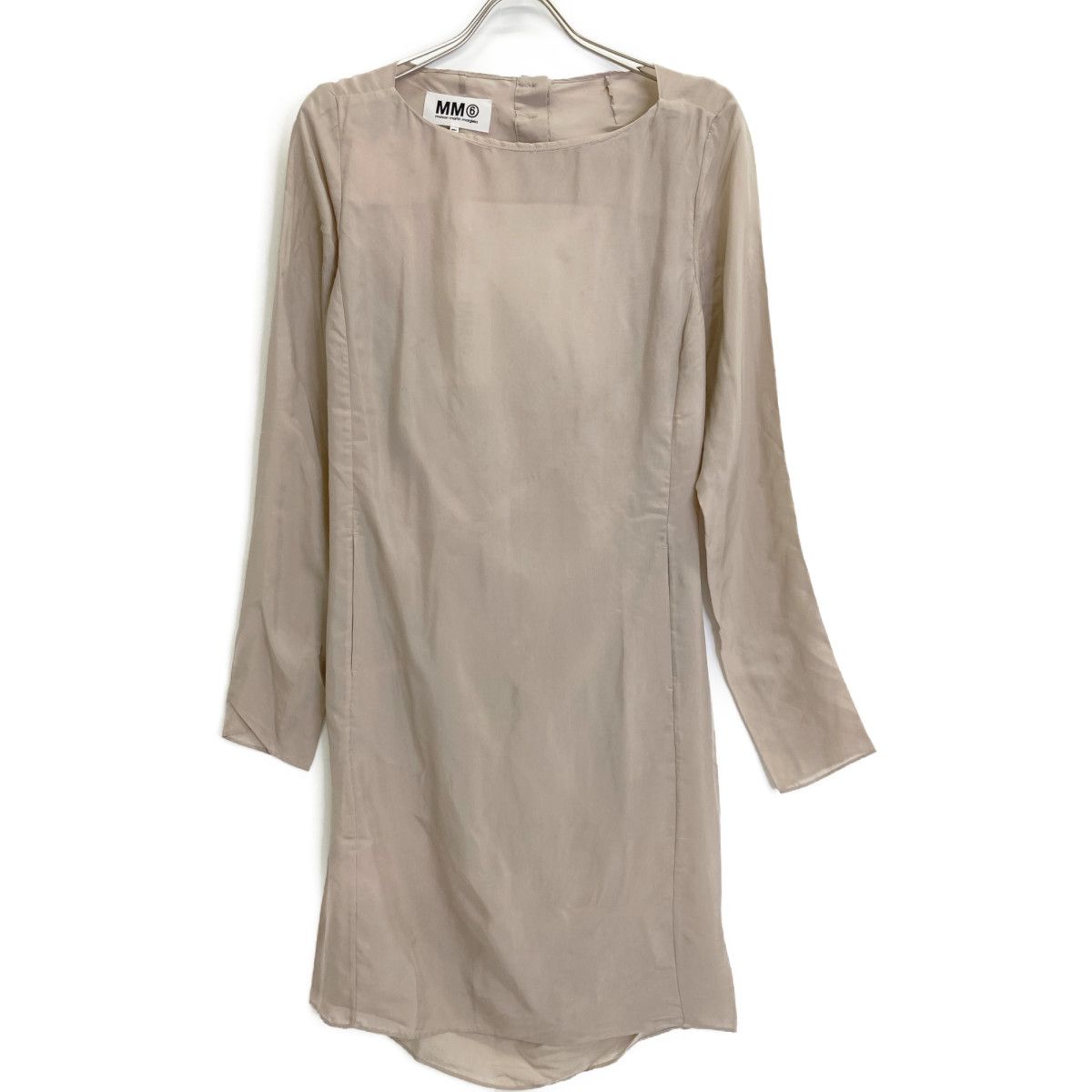 MM 6 エムエムシックス 12 SS 背中空き ｷｭﾌﾟﾗﾜﾝﾋﾟｰｽ ﾄﾞﾚｽ 40