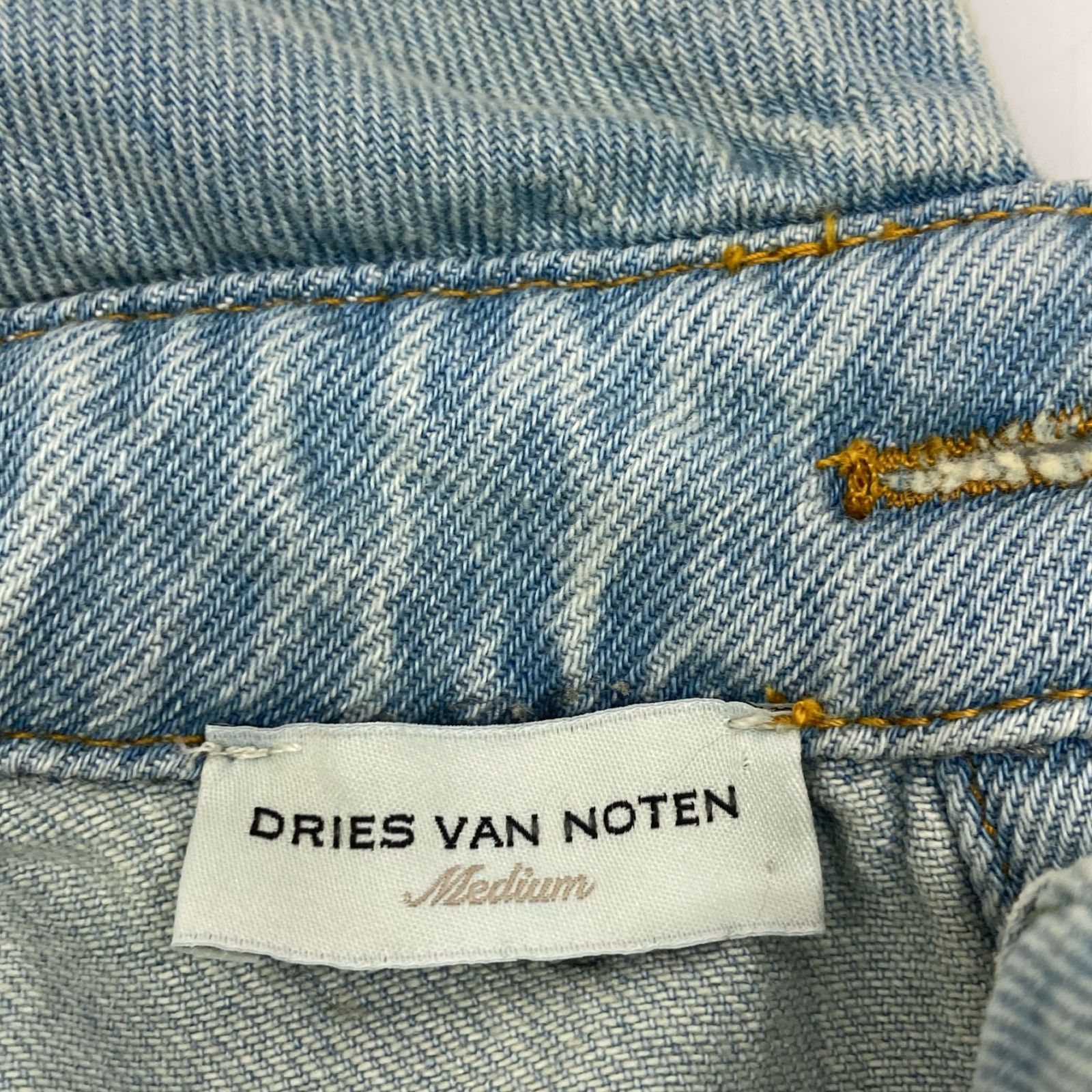  DRIES VAN NOTEN ドリスヴァンノッテン ハーフボタンデニムシャツ 1 長袖 シャツ ブラウス