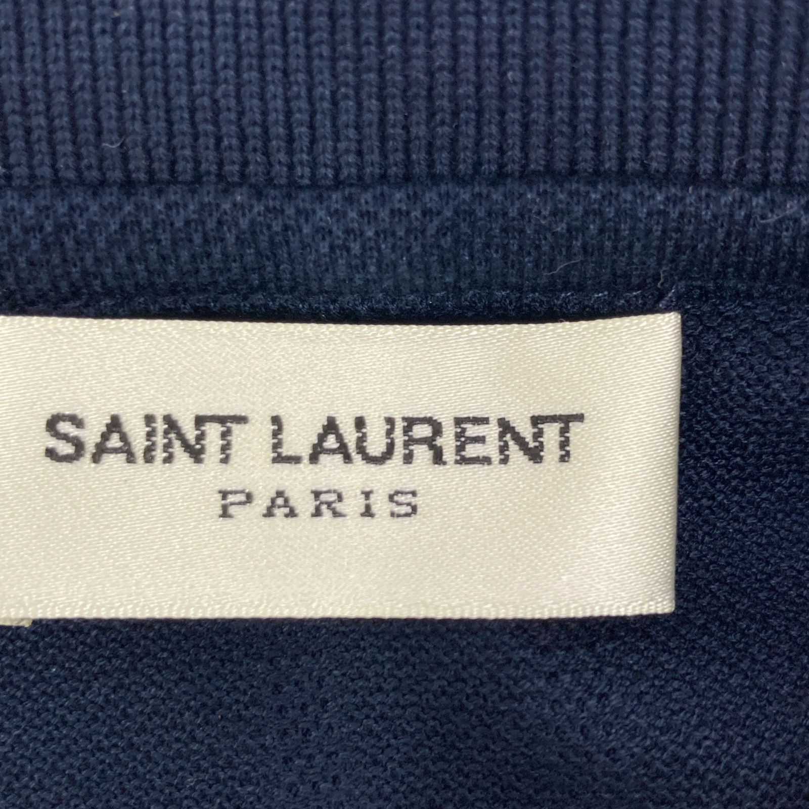  SAINT LAURENT PARIS サンローランパリ 343379 Y 2 ET 1 ロゴ刺繍 M 長袖 シャツ ブラウス