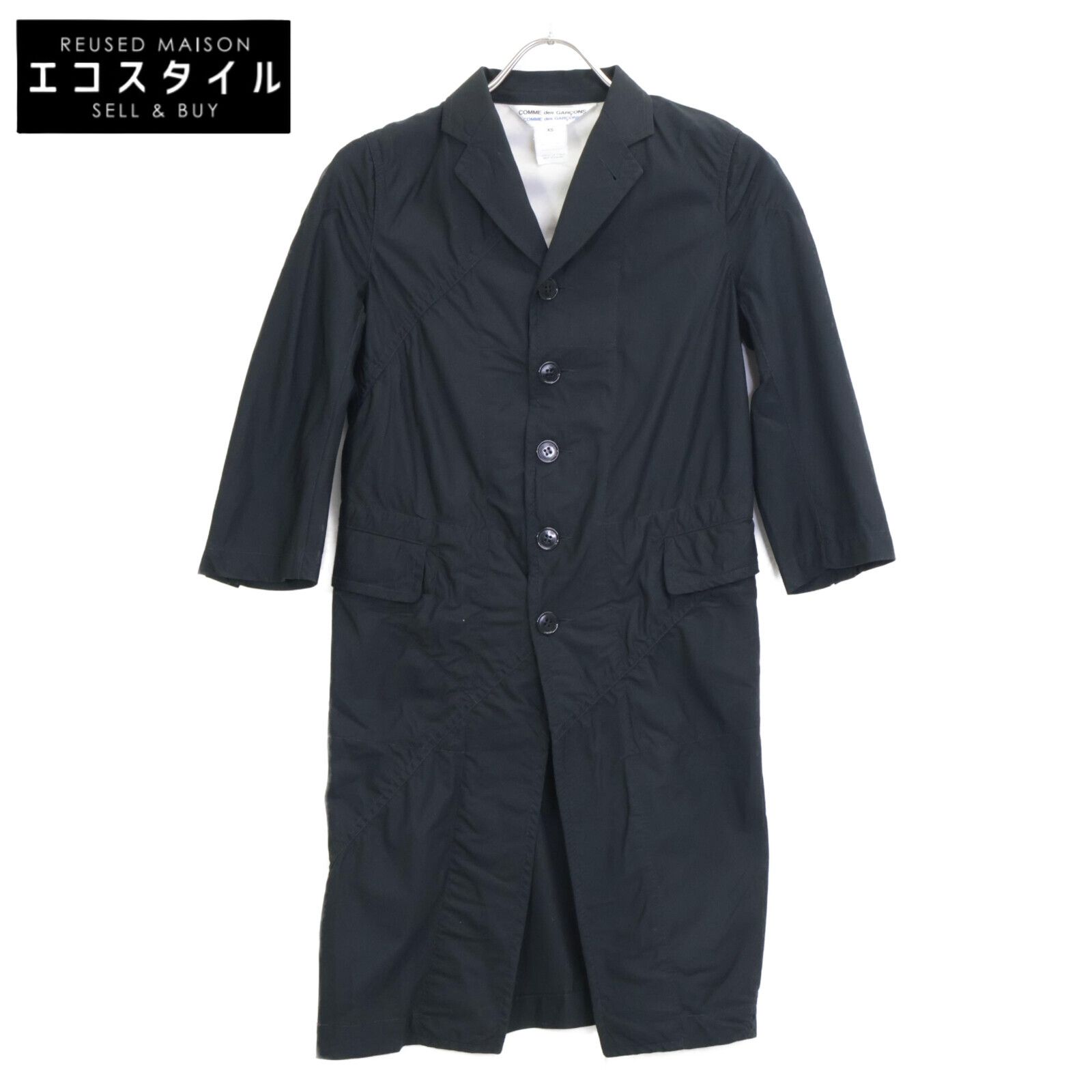 COMMEdesGARCONS コムデギャルソンコムデギャルソン コムコム S 13 J 005 ｼｮｯﾌﾟｺｰﾄ ﾌﾞﾗｯｸ XS