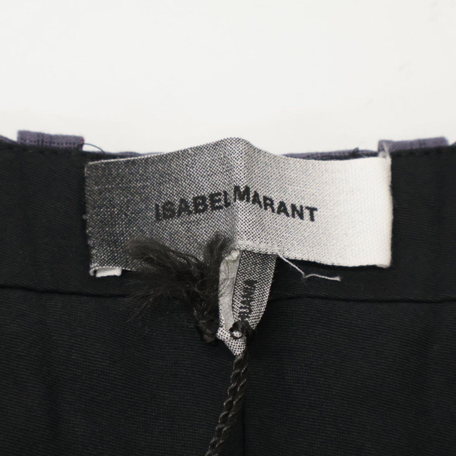 ISABEL MARANT イザベルマラン 製品染め ﾁｪｯｸ ﾘﾈﾝｽﾗｯｸｽ 後染め加工 40