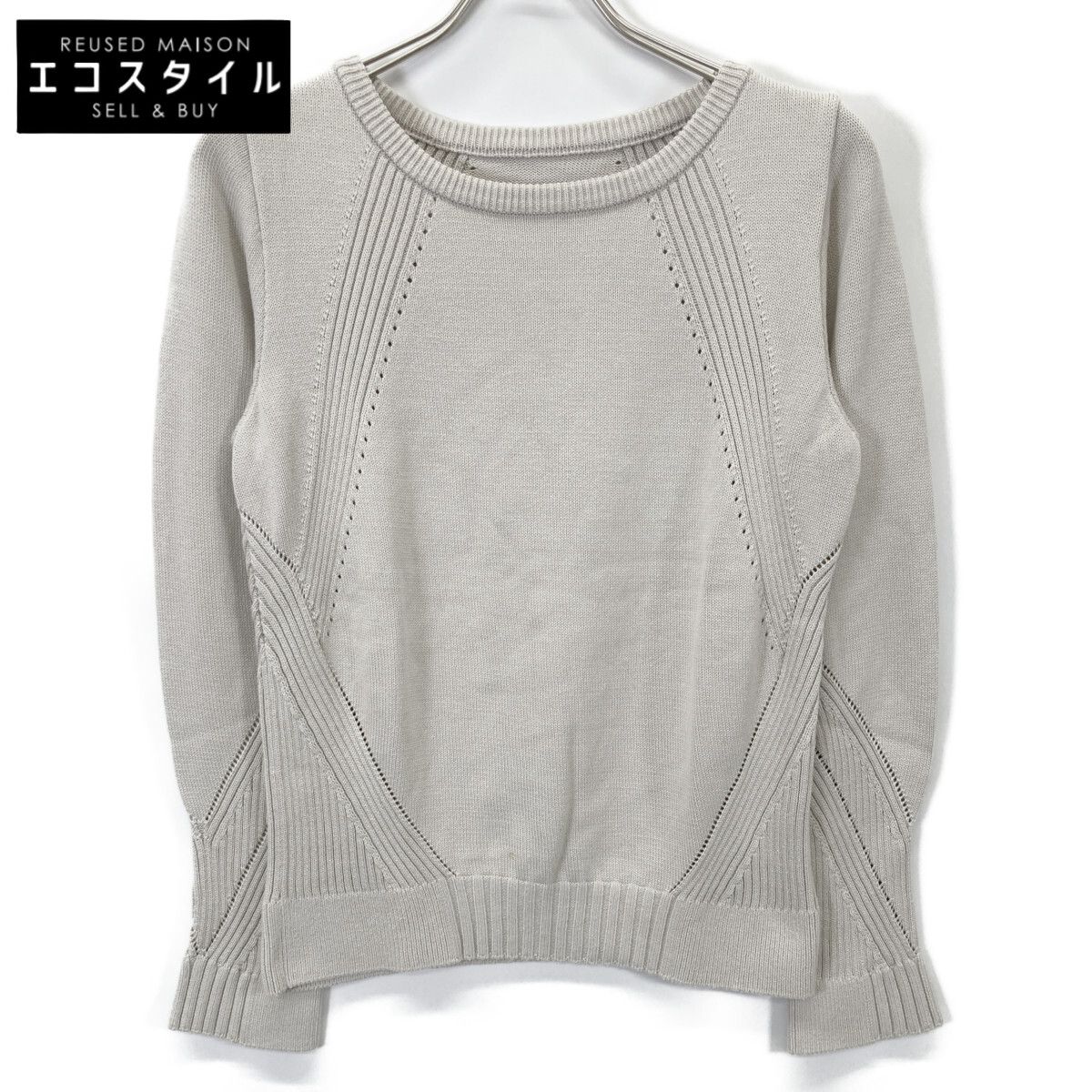 FOXEY フォクシー 39723 ﾆｯﾄﾄｯﾌﾟｽ ﾅﾁｭﾗﾙ ｺｯﾄﾝｼﾙｸBLEND 40