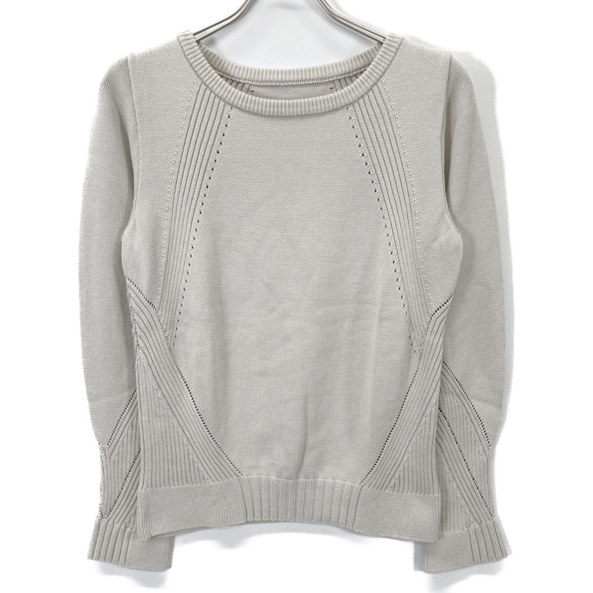 FOXEY フォクシー 39723- ﾆｯﾄﾄｯﾌﾟｽ ﾅﾁｭﾗﾙ ｺｯﾄﾝｼﾙｸBLEND 40