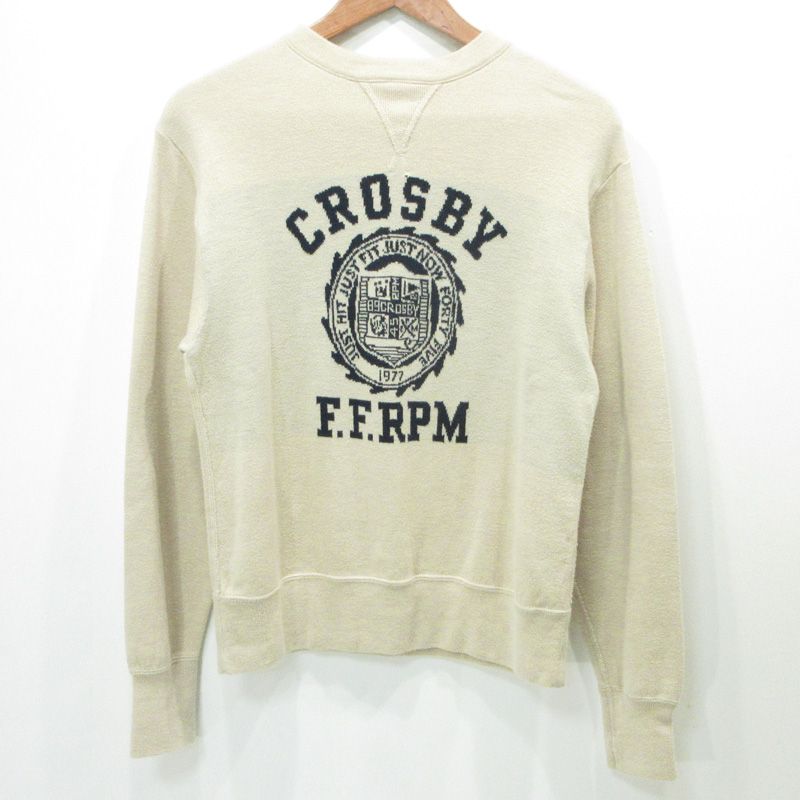 45 rpm ４５アールピーエム スムースの908スウェット ロゴ刺繍 -04-02 ベージュ サイズ 2 110