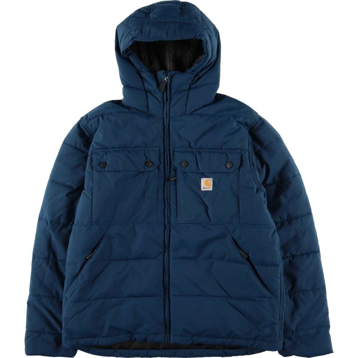 カーハート　ファー付きフード　中綿ジャケット　アウター　メンズ　L Y2K 古着 古着 カーハート Carhartt Loose Fit RAIN DEFENDER 中綿パーカー