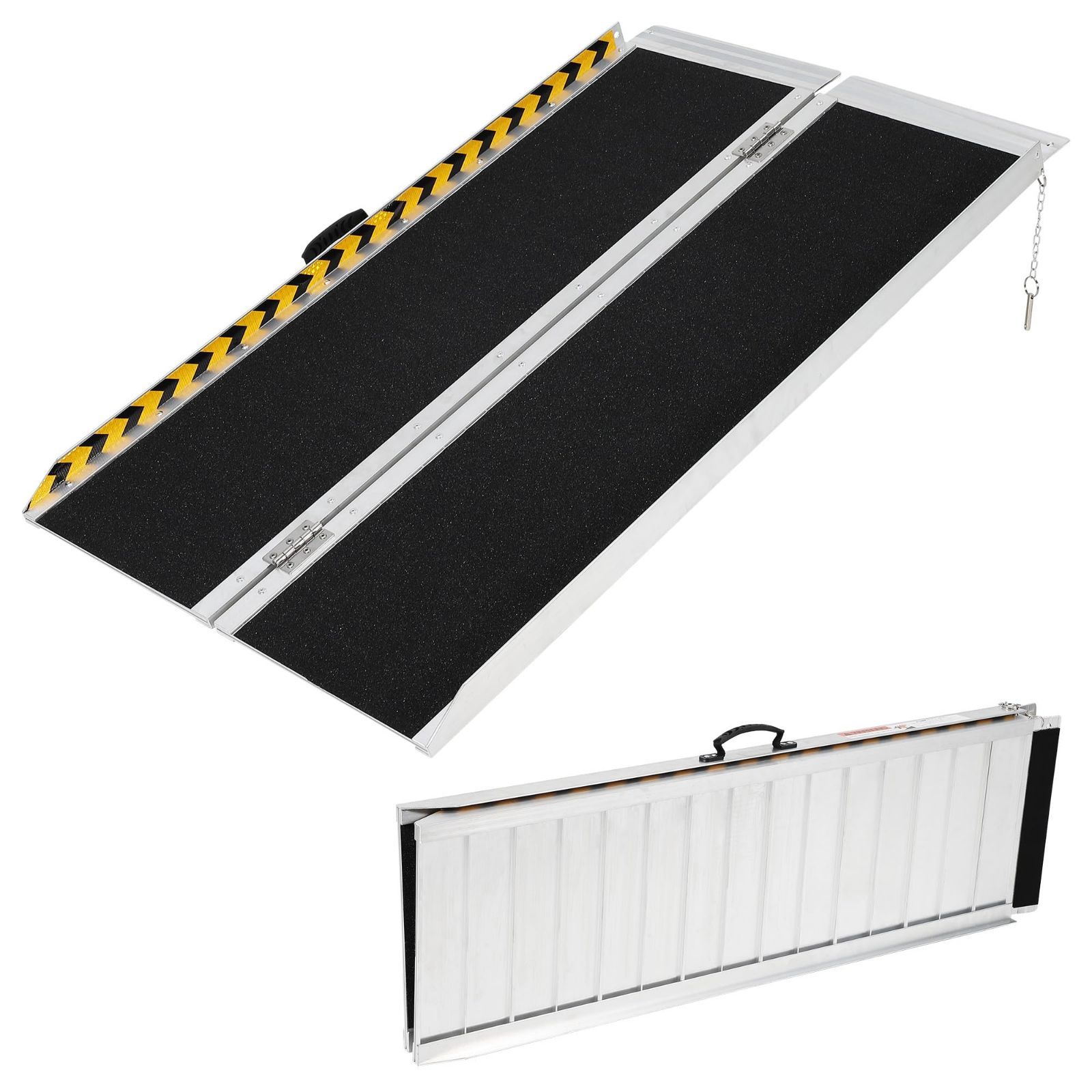 Garvee）車椅子用スロープ、折りたたみ式アルミスロープ、長さ122cm×幅