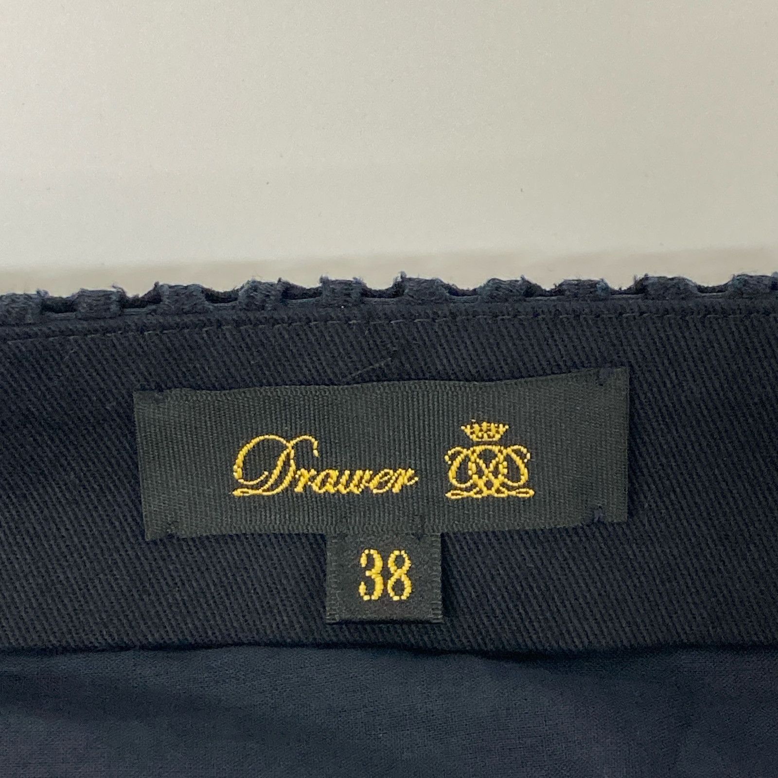  DRAWER ドゥロワー 6224-299ー1324 黒 デザインスカート 38 その他 スカート