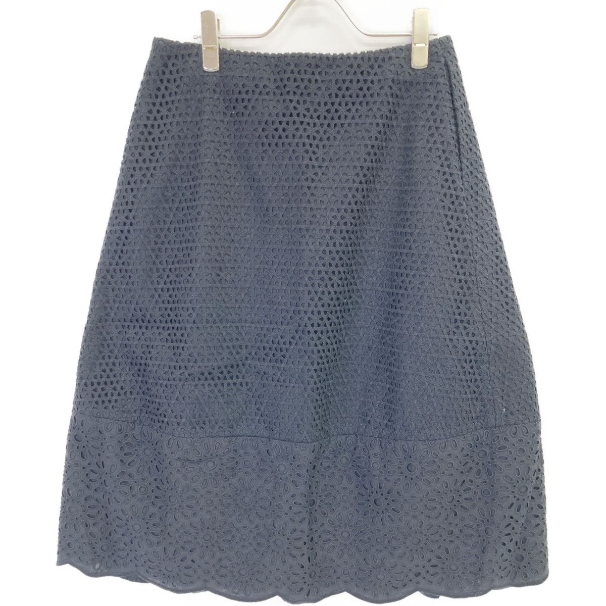 DRAWER ドゥロワー 6224-299ー1324 黒 デザインスカート 38