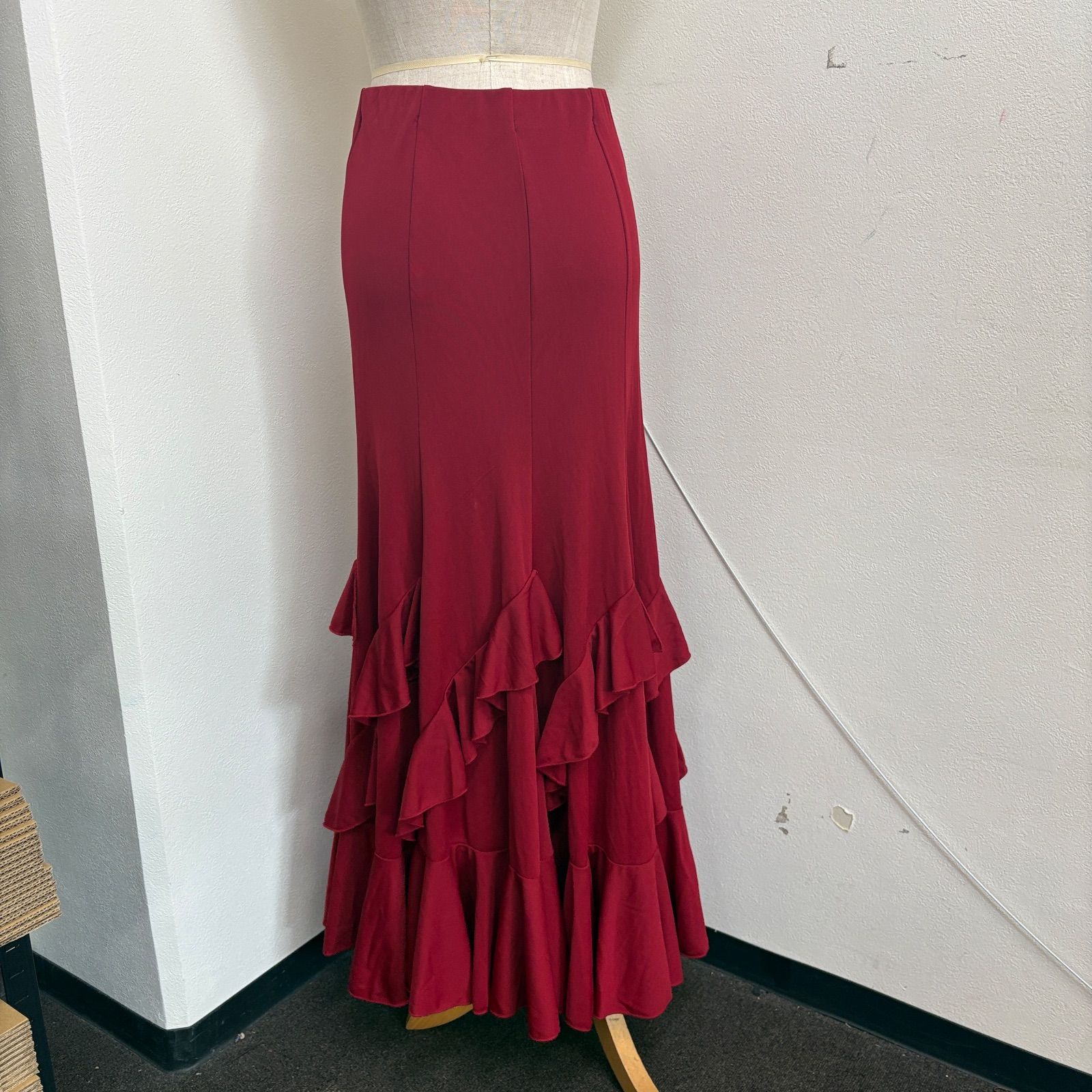 prima boutique フラメンコ衣装 ファルダ レッド フリル スカート