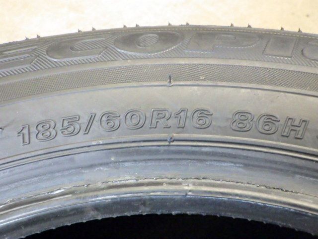  M 289 G 製造 約9部山 新車外し BS ECOPIA EP 25 185 60 R 16 4本 13インチ サマータイヤ ノーマルタイヤ