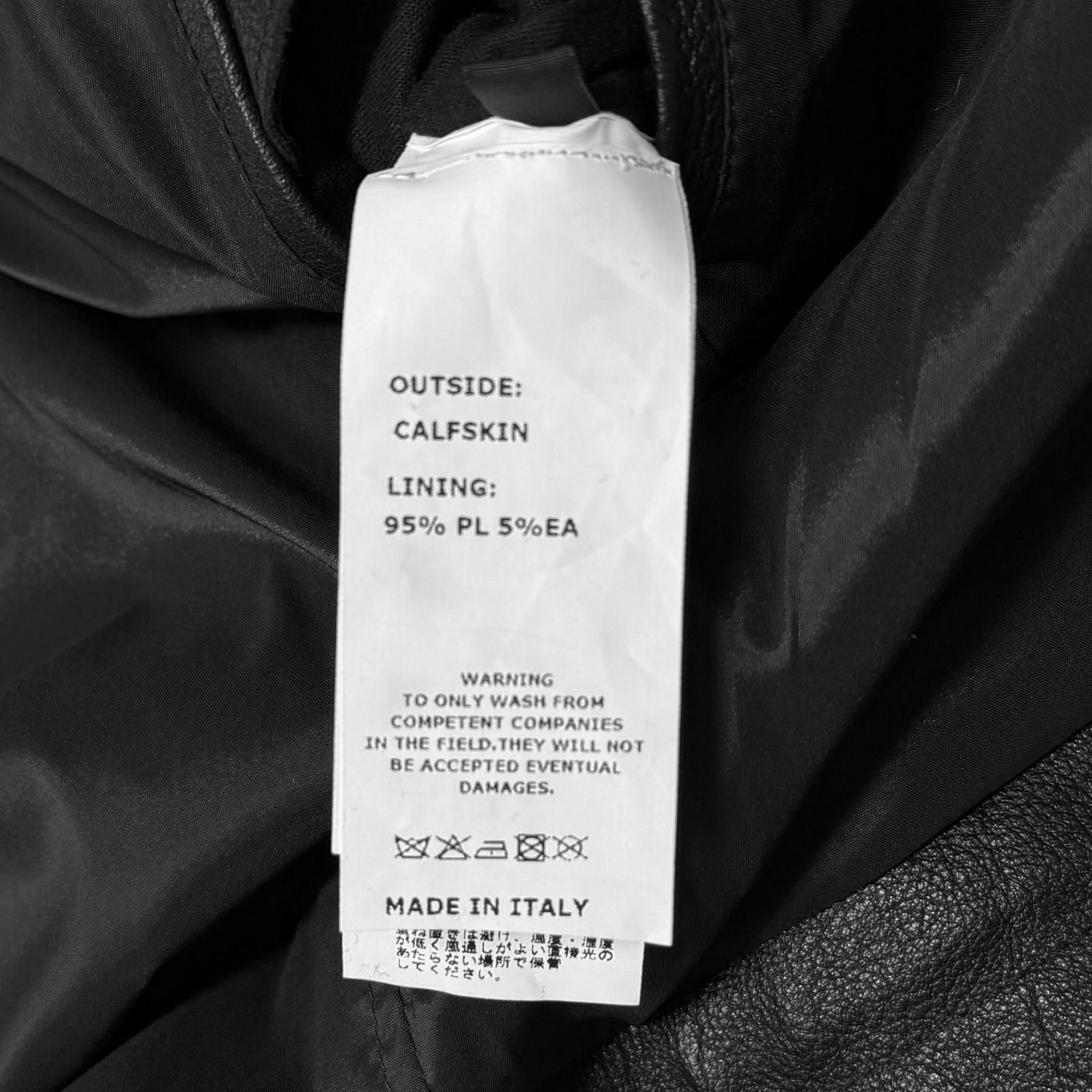 国内正規 参考上代242000円 未使用 EMMETI 24AW SP CALF SKIN レザー