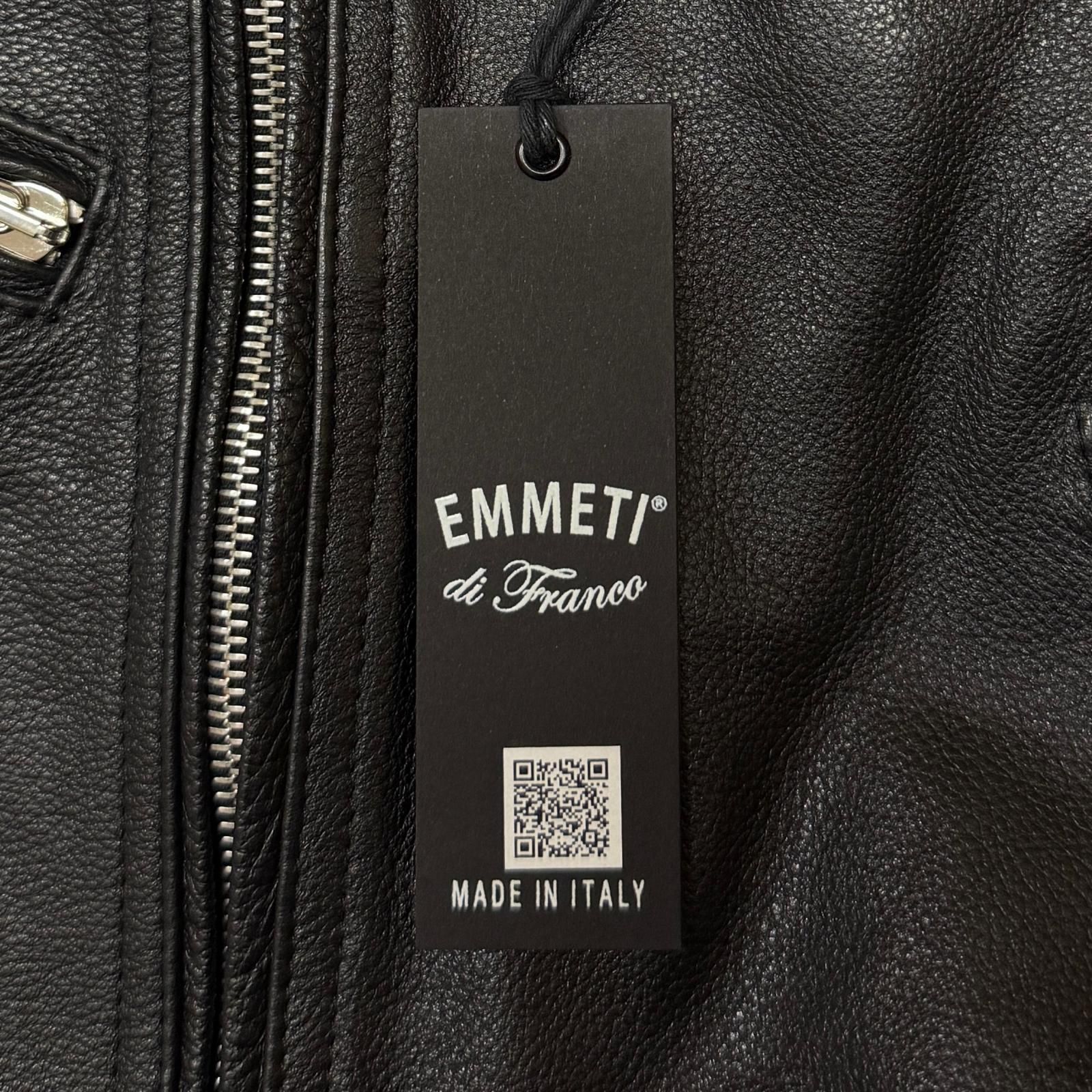 国内正規 参考上代242000円 未使用 EMMETI 24AW SP CALF SKIN レザー 