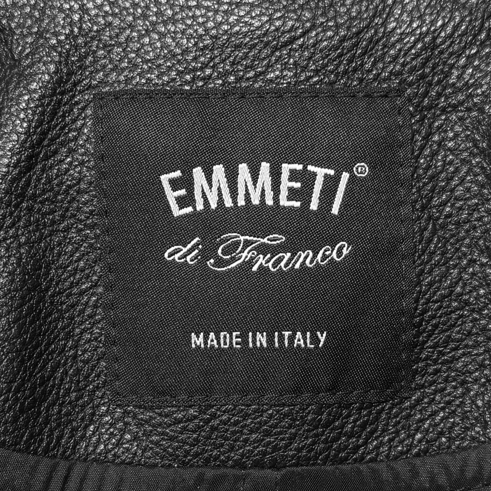 国内正規 参考上代242000円 未使用 EMMETI 24AW SP CALF SKIN レザージャケット ダブルライダース エンメティ 9312-4 ブラック 42 （5421M） 国内正規 参考上代242000円 未使用 EMMETI 24AW SP CALF SKIN レザー