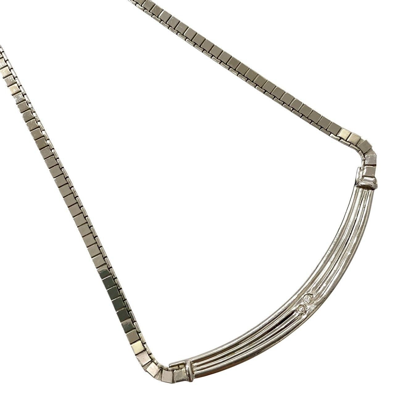 M【SWAROVSKI】ネックレス クリスタル シルバーカラー ラインストーン