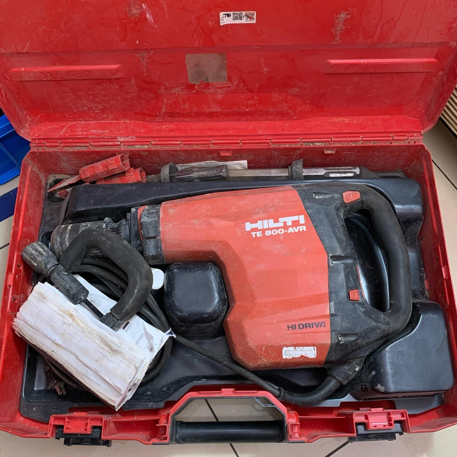 Hilti ヒルティ 電動コンクリートブレーカー TE800-AVR レッド - メルカリ