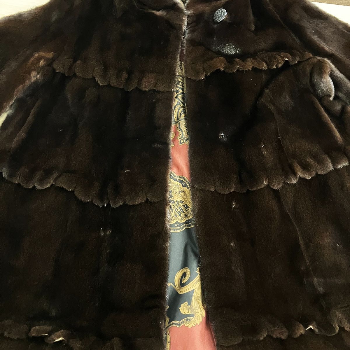 EMBA エンバ BLACKGLAMA ブラックグラマ 毛皮 ミンクコート ネーム刺繡