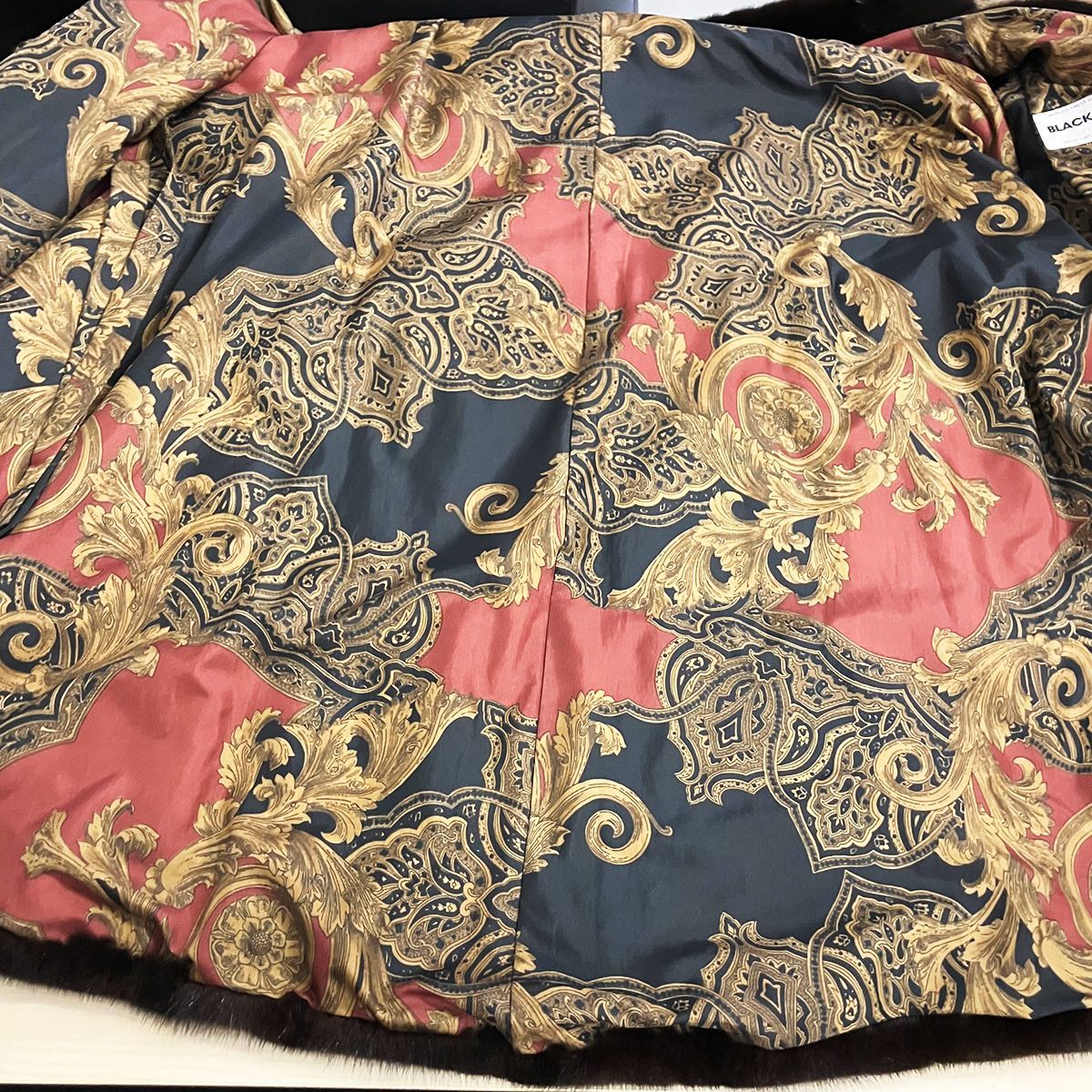 ミンクコート ネーム刺繡入り