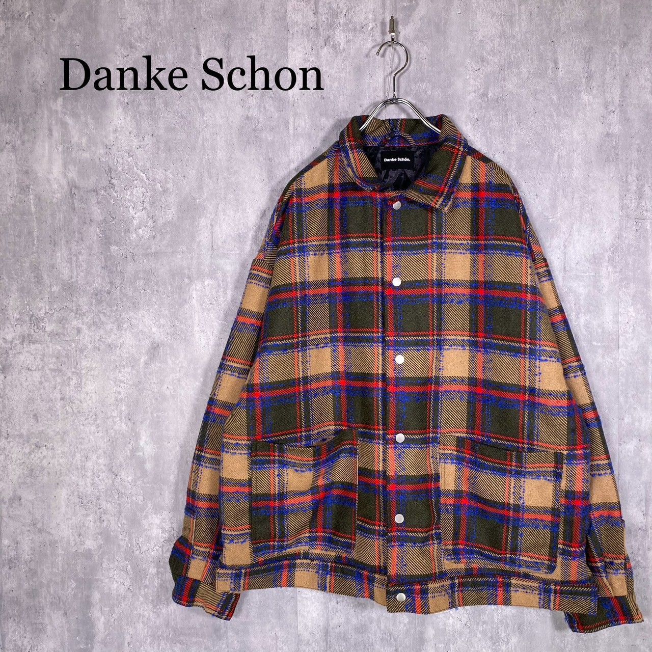 Danke Schon ダンケシェーン F キルトチェックシャツジャケット