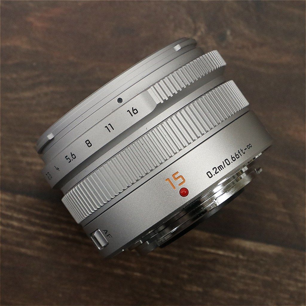 極上品】 Panasonic Leica DG SUMMILUX 15mm F1.7 ASPH. シルバー H