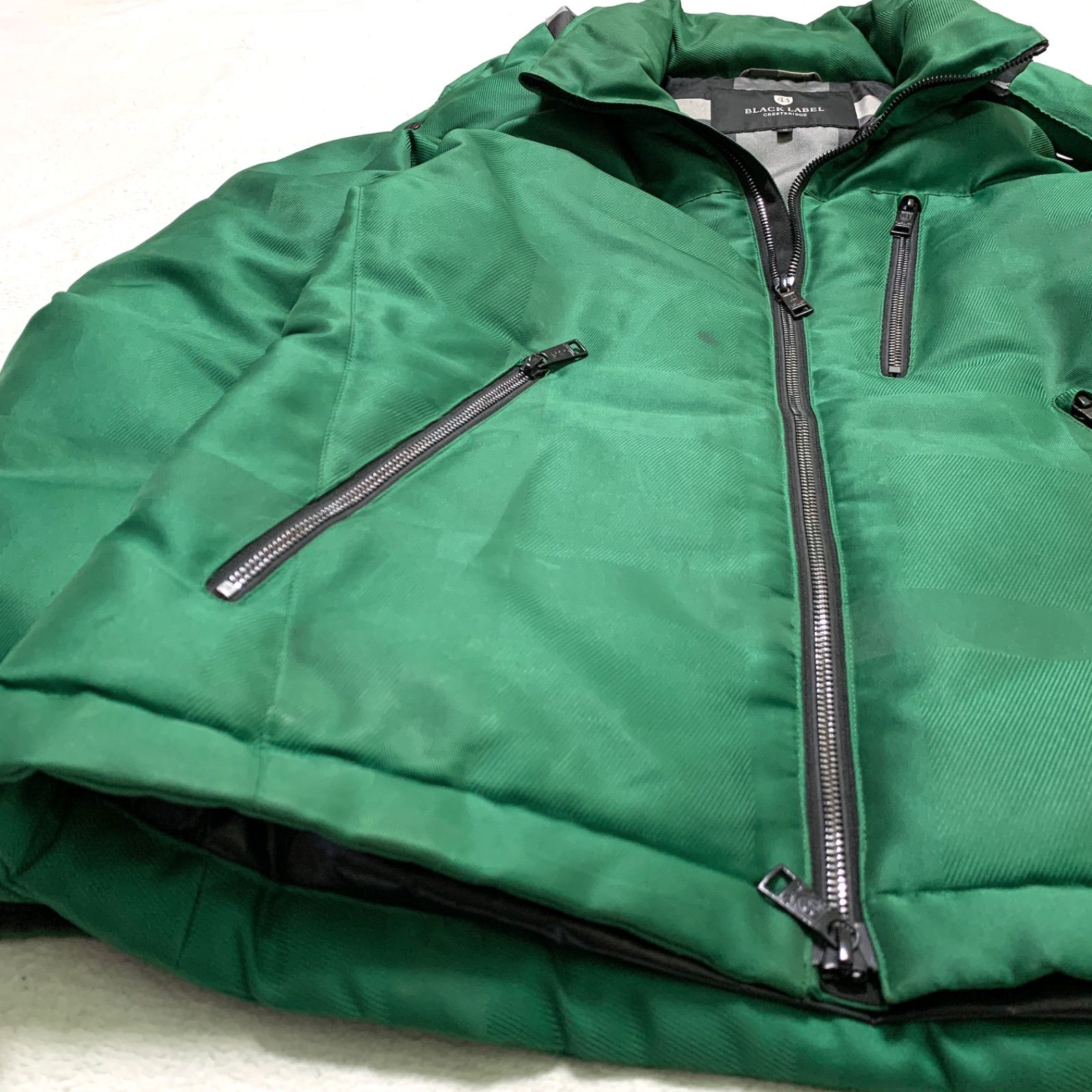BLACK LABEL CRESTBRIDGE ダウンジャケット フード付 2WAY シャドー 