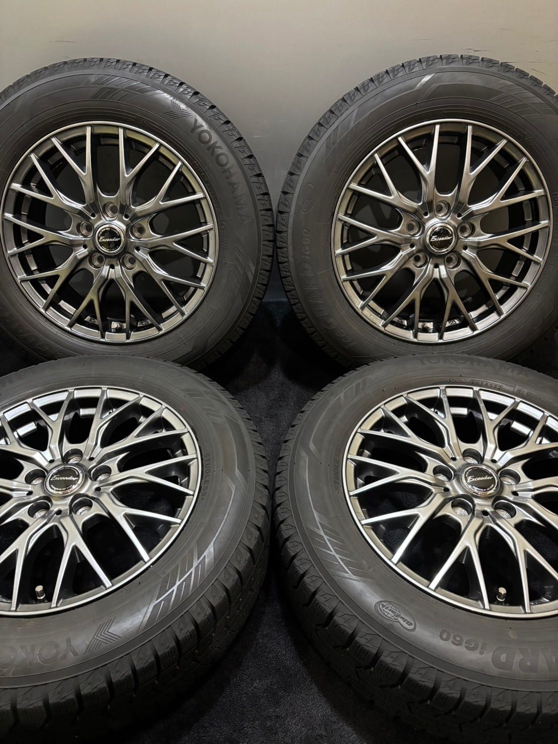 205 65 R 16 ice GUARD iG 60 22年製 Exceeder 16インチ 6 5 J 48 114 3 H スタッドレス 4本 エスティマ C HR 南7 L 137
