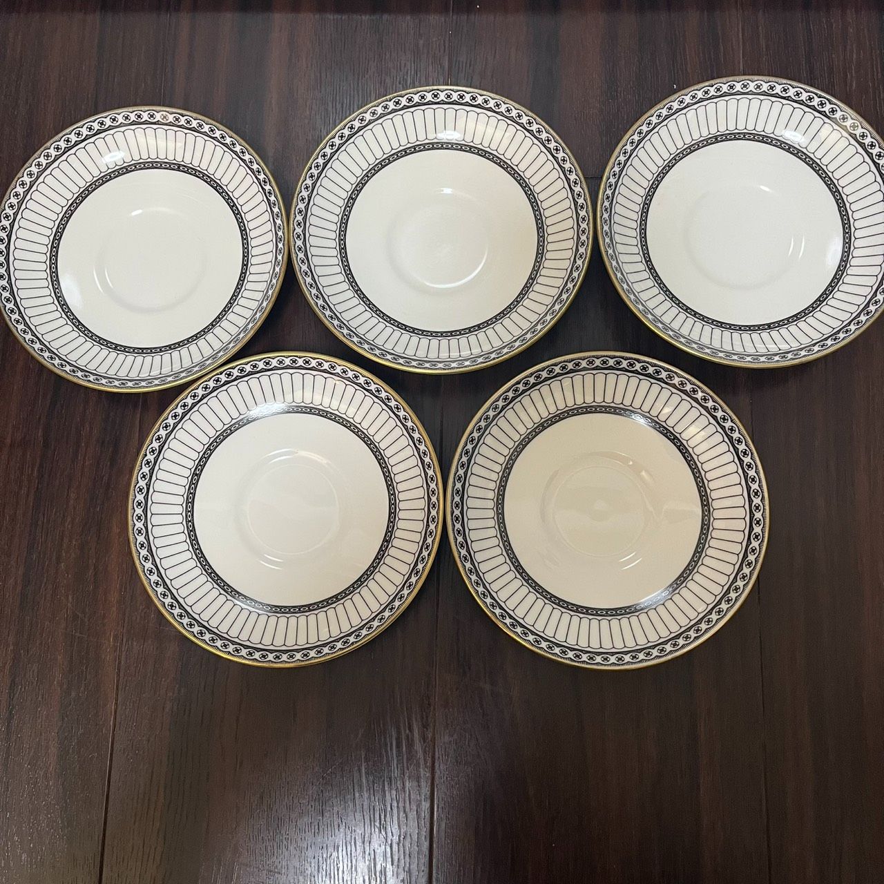  WEDG WOOD ウェッジウッド コロネード ブラック カップ ソーサー セット ５客 品 管理番号 カップ ソーサー コーヒー ティーカップ