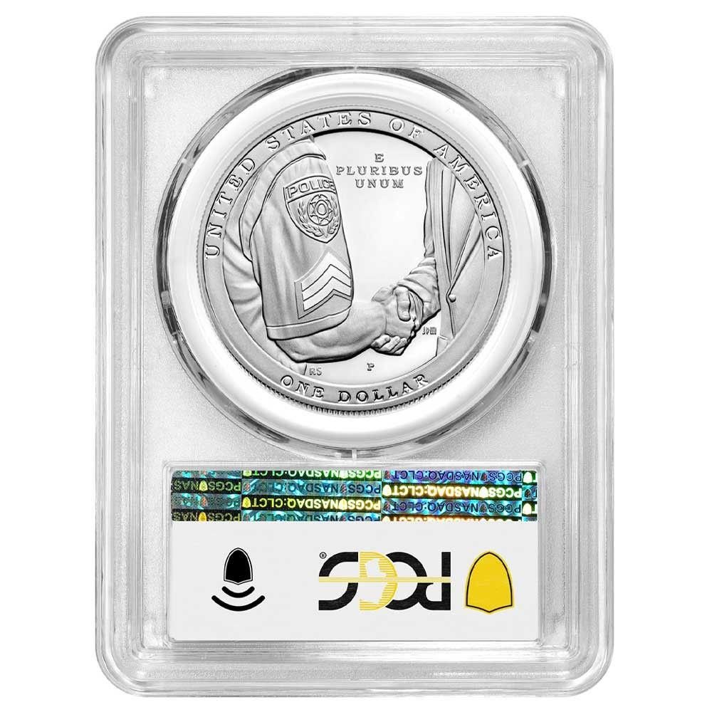 2021 P プルーフ 1ドル 国立法制定銀貨 PCGS FDOI 旗