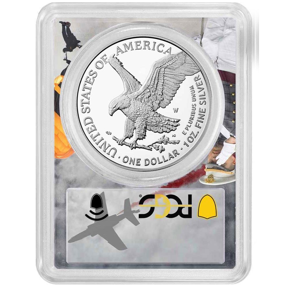 2021-W プルーフ $1 タイプ2 アメリカンシルバーイーグル PCGS