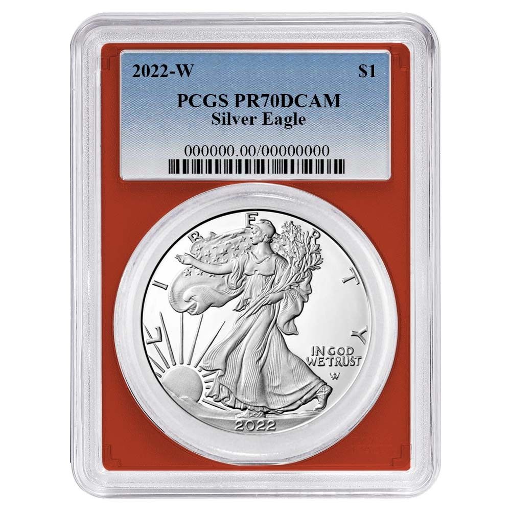 2025 W プルーフ 1 アメリカン シルバー イーグル セット PCGS ブルーラベル レッド