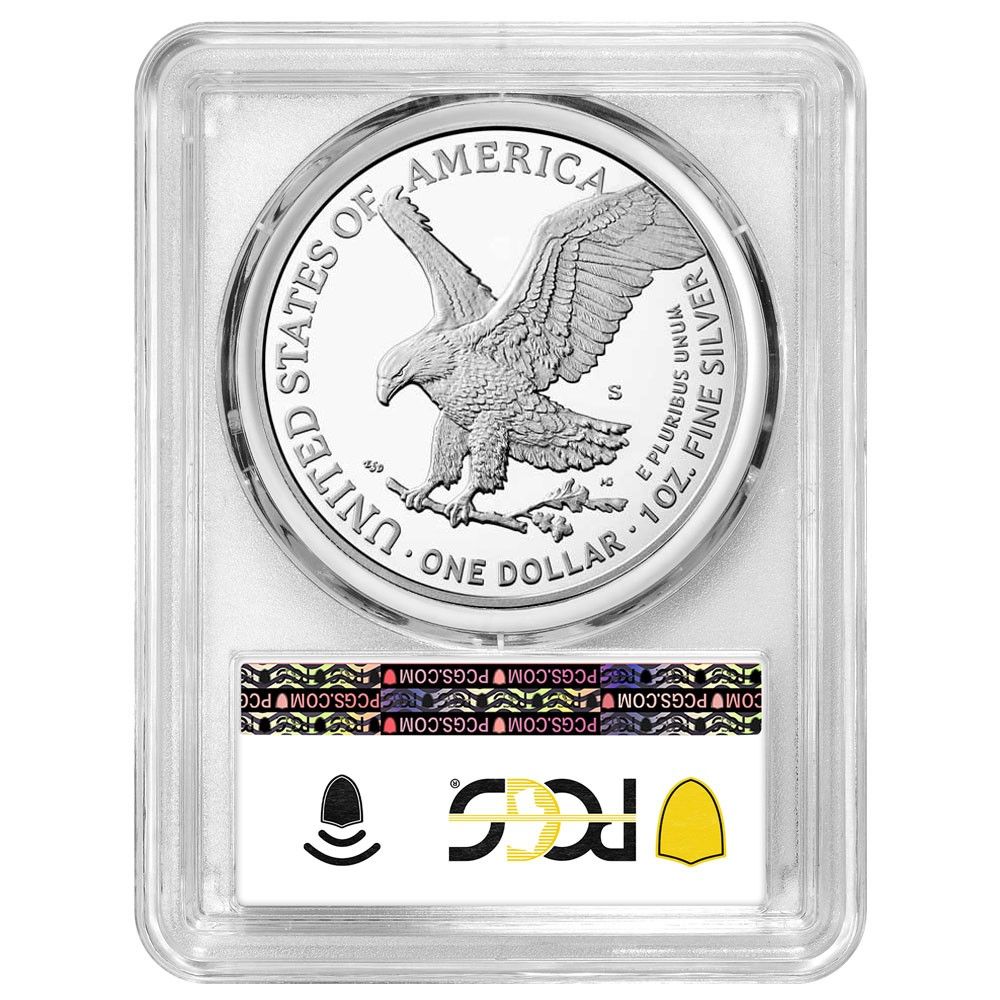 2025 S プルーフ 1 アメリカン シルバー イーグル PCGS サンフランシスコ ラベル