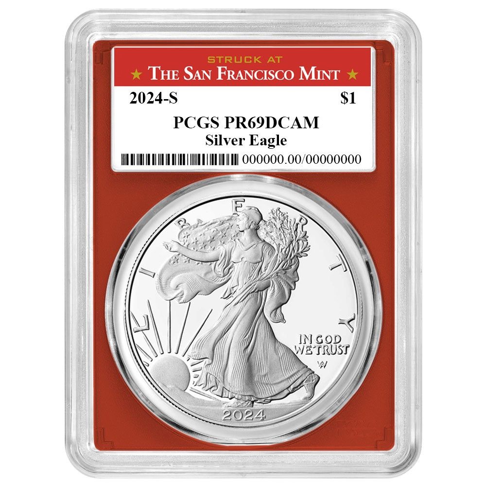 2025 S プルーフ 1ドル アメリカン シルバー イーグル PCGS サンフランシスコ ラベル レッド
