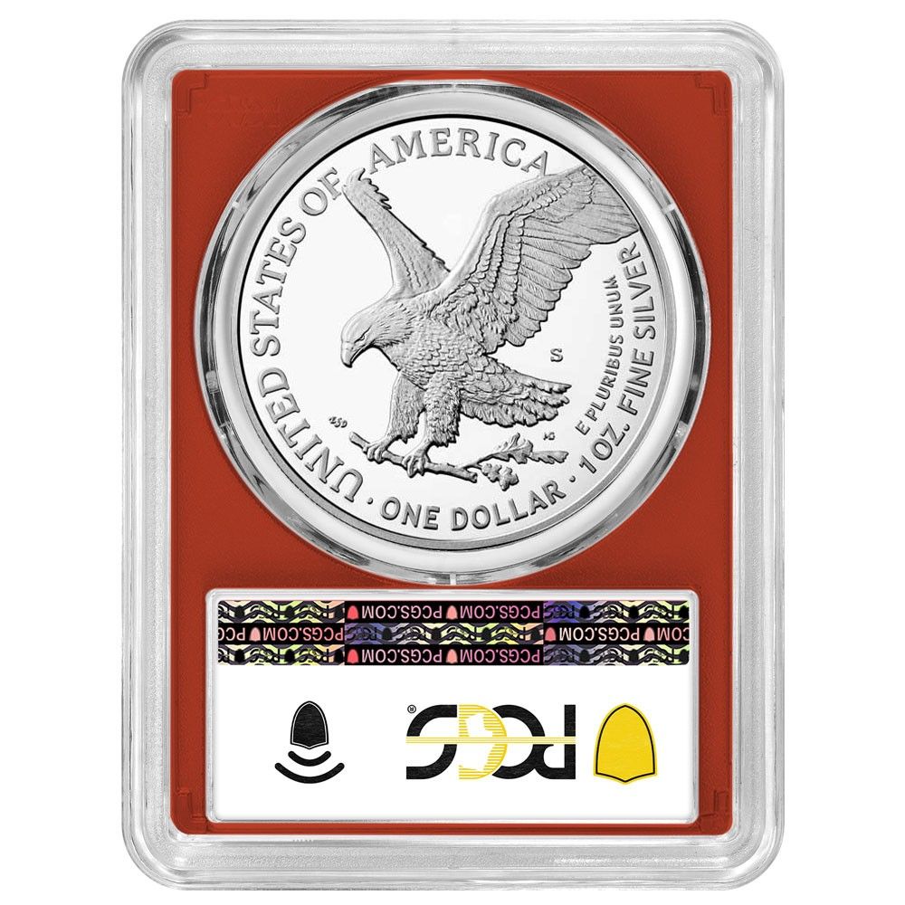 2025 S プルーフ 1ドル アメリカン シルバー イーグル PCGS FS サンフランシスコ ラベル レッド