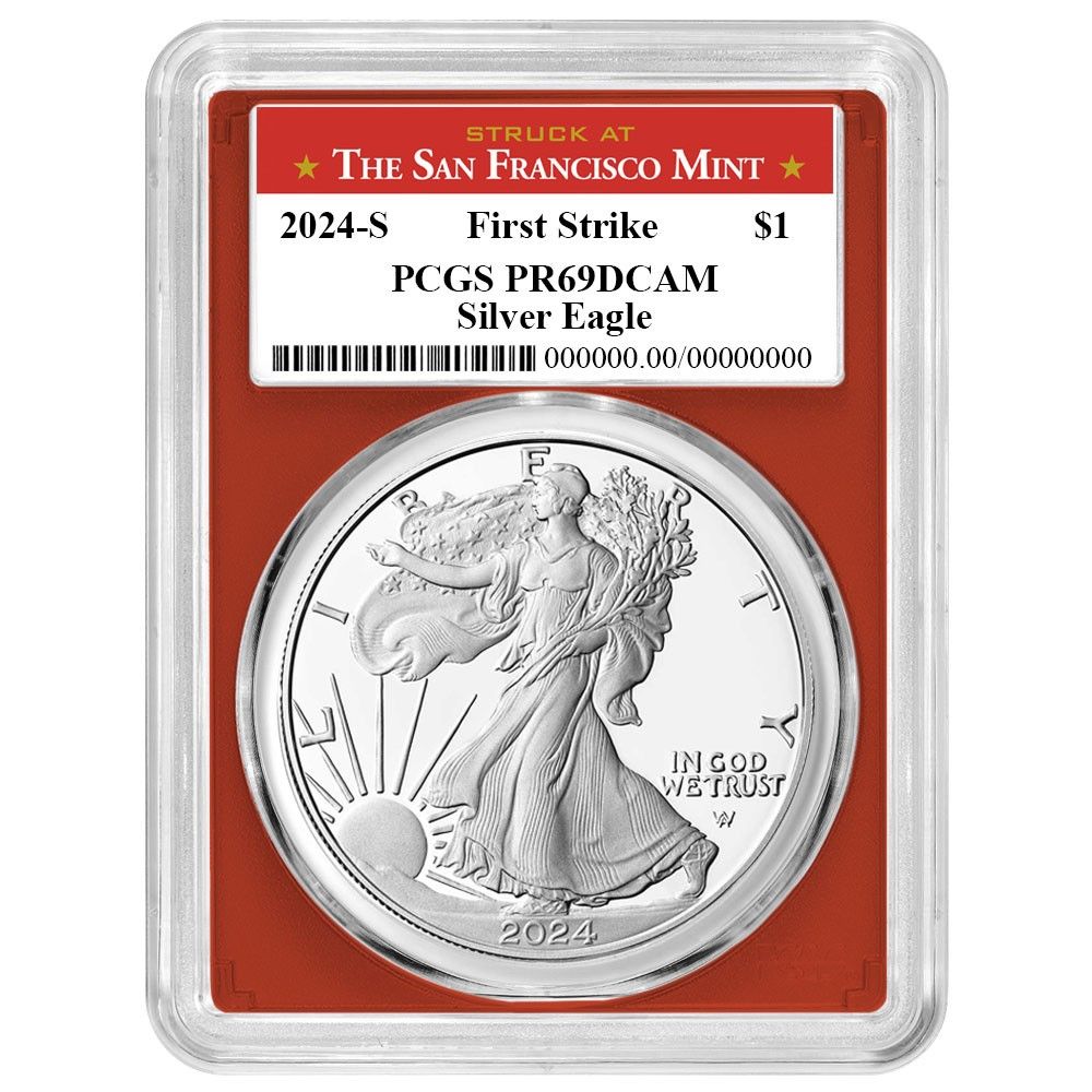 2025 S プルーフ 1ドル アメリカン シルバー イーグル PCGS FS サンフランシスコ ラベル レッド
