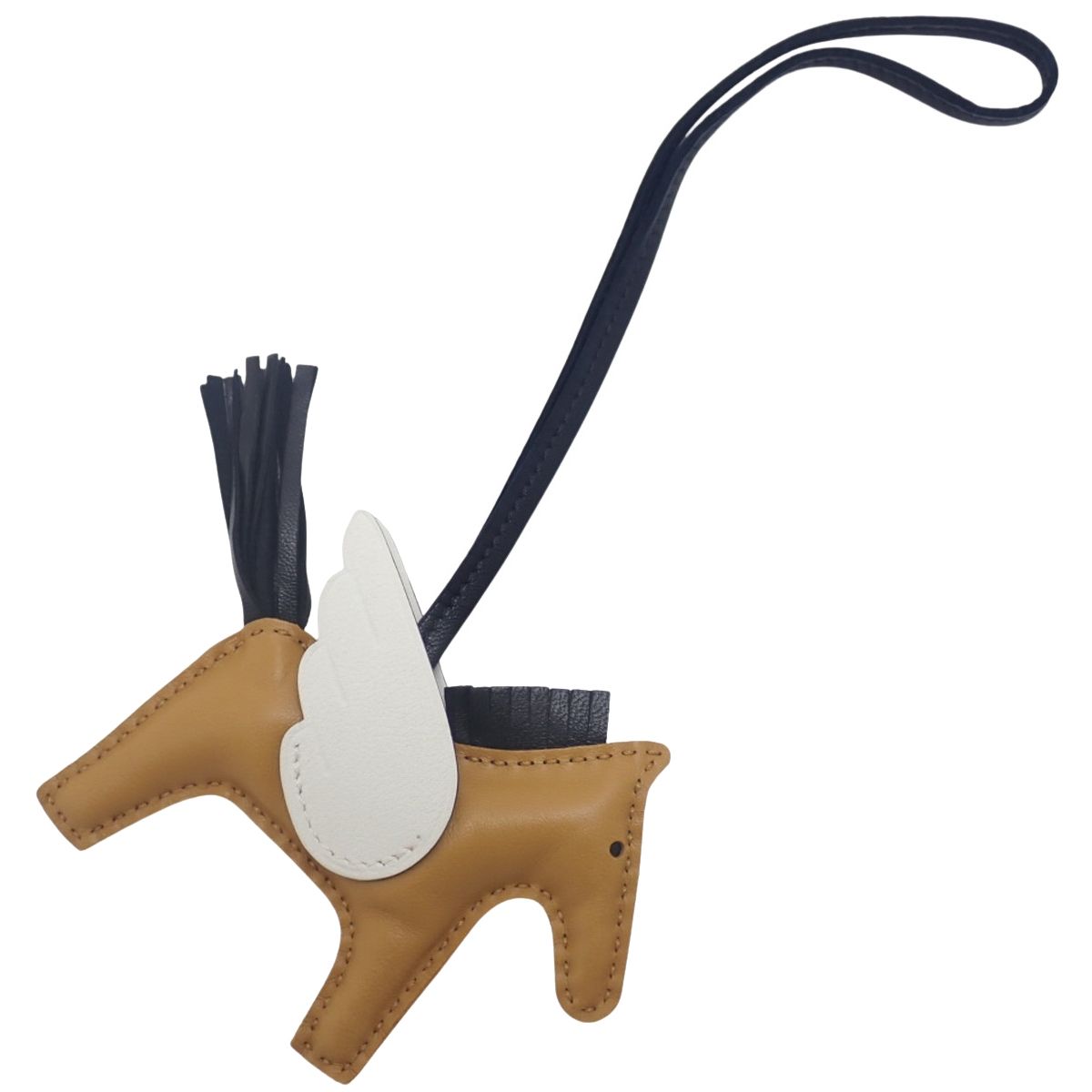 HERMES エルメス ロデオチャームペガサスPM セサミ ナタ ブラック黒 ブラウン茶 ホワイト白 アニョーミロ スイフト U刻印 バッグチャーム ホース 馬モチーフ 小物 レディース アラモード