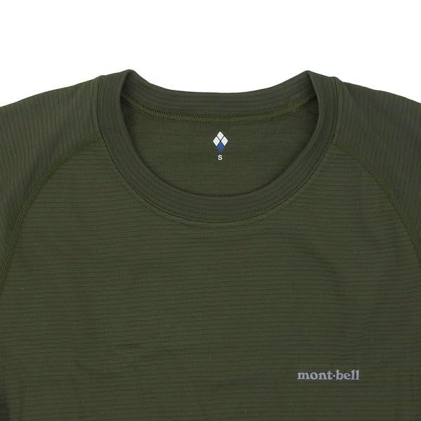  モンベル アンダーウエア メンズ ジオライン M.W.ラウンドネックシャツ 1107704 ダークグリーン DGN S その他 時計