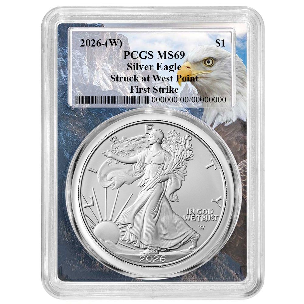 2026年 W 1ドル アメリカン シルバー イーグル PCGS MS 69 FS イーグルフレーム