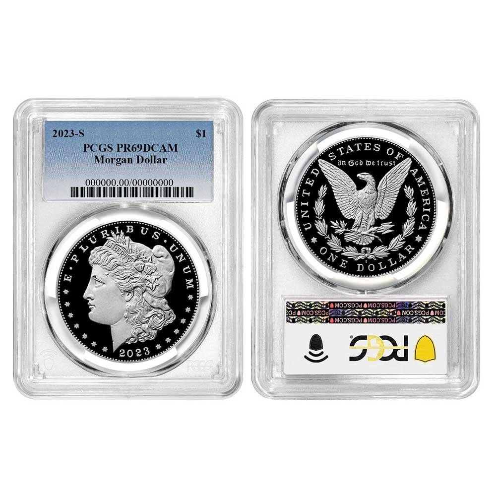 2025 S プルーフ 1ドル モルガン＆ピース シルバー ダラー セット PCGS ブルーラベル
