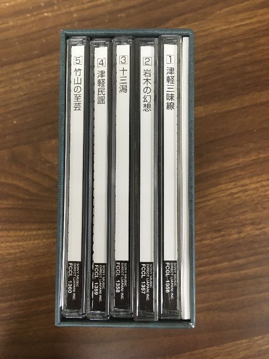 CD【津軽三味線 高橋竹山の世界】◇5枚セット 函入り FCCL1356～1360