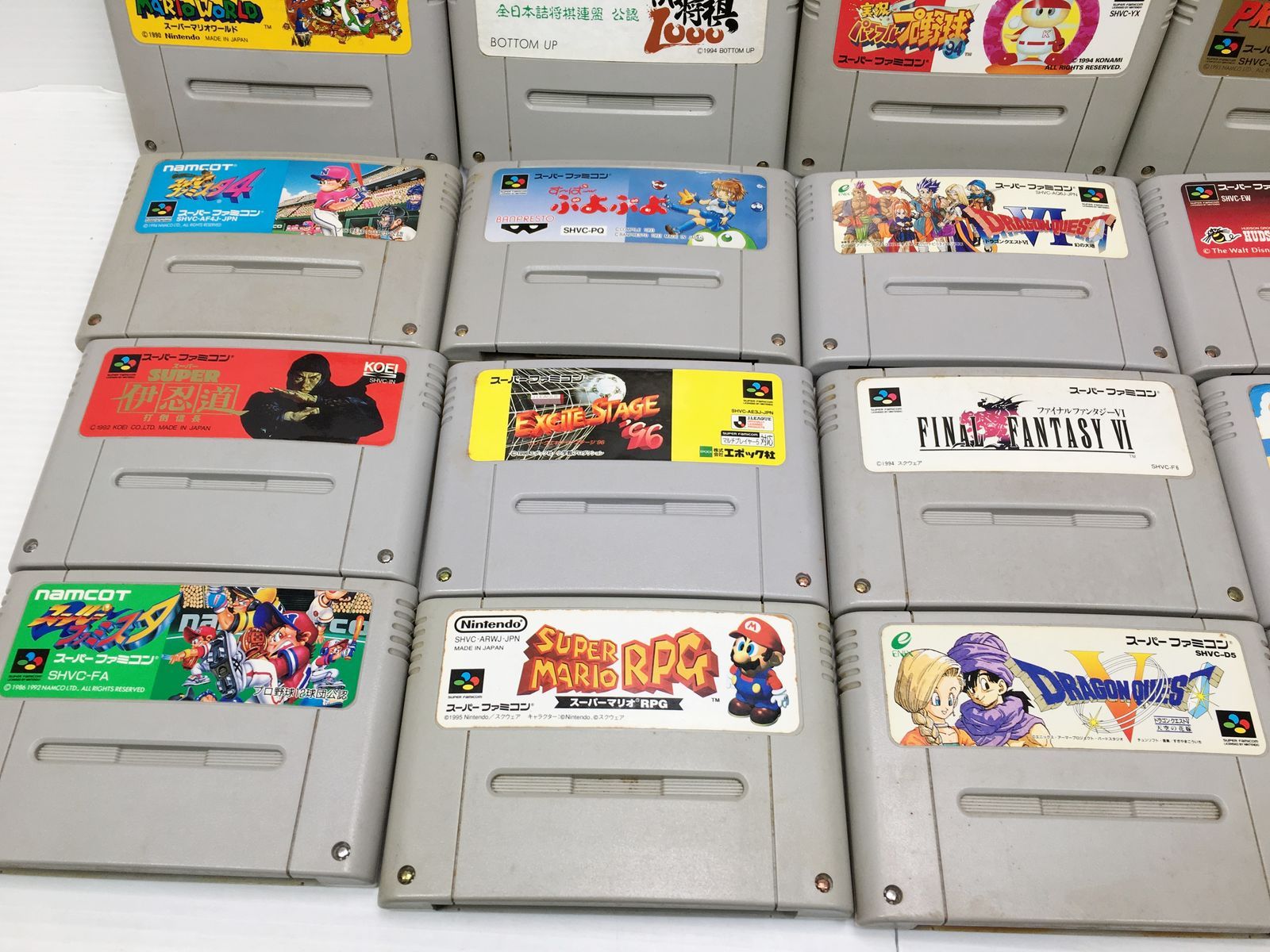 ジャンク】ファミコン・スーパーファミコン ソフト 67本 ドラクエ/FF