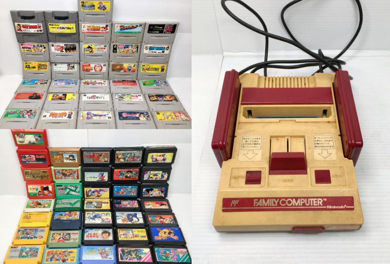 ジャンク】ファミコン・スーパーファミコン ソフト 67本 ドラクエ/FF