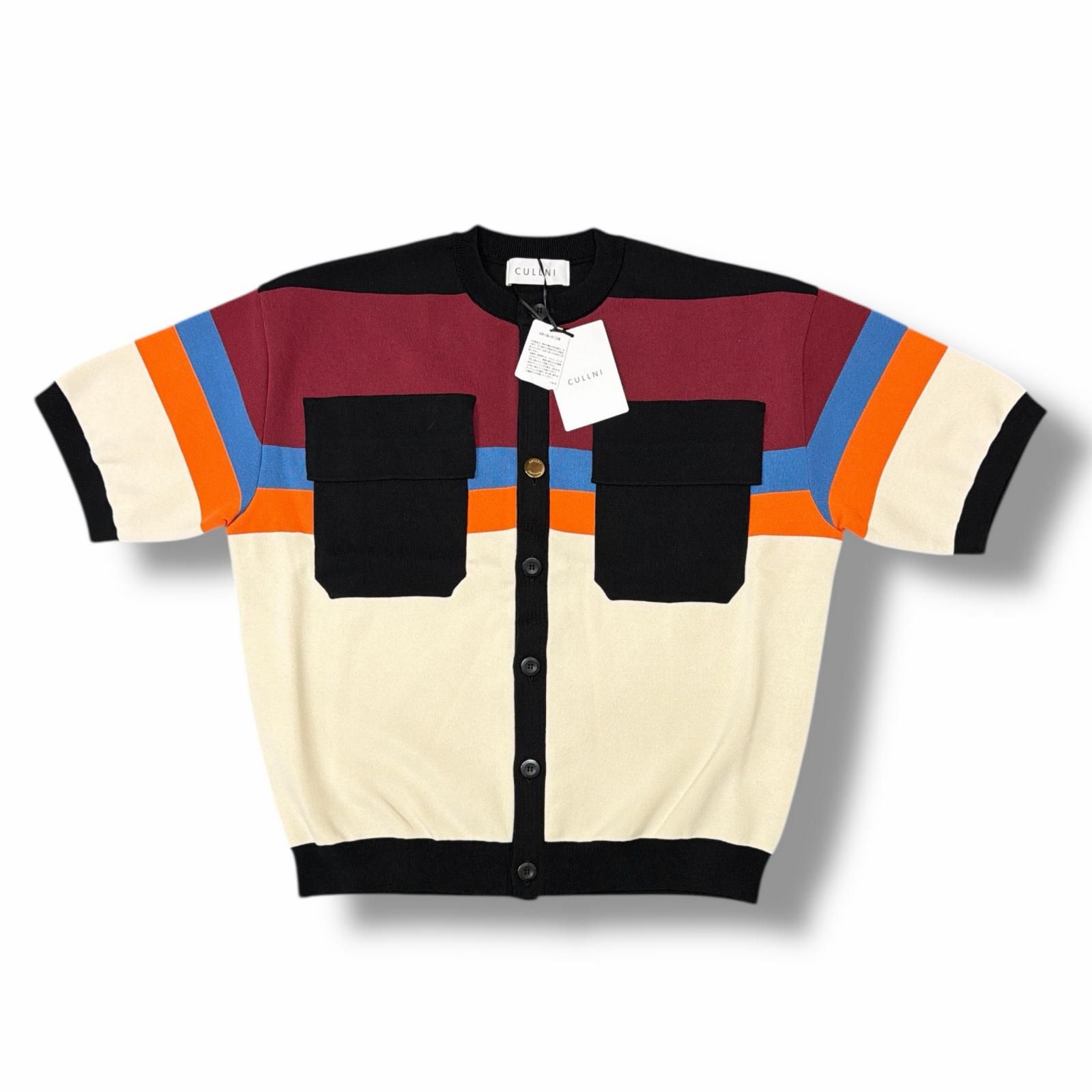 参考上代35200円 未使用 CULLNI 25SS Collarless Buttoned Short 