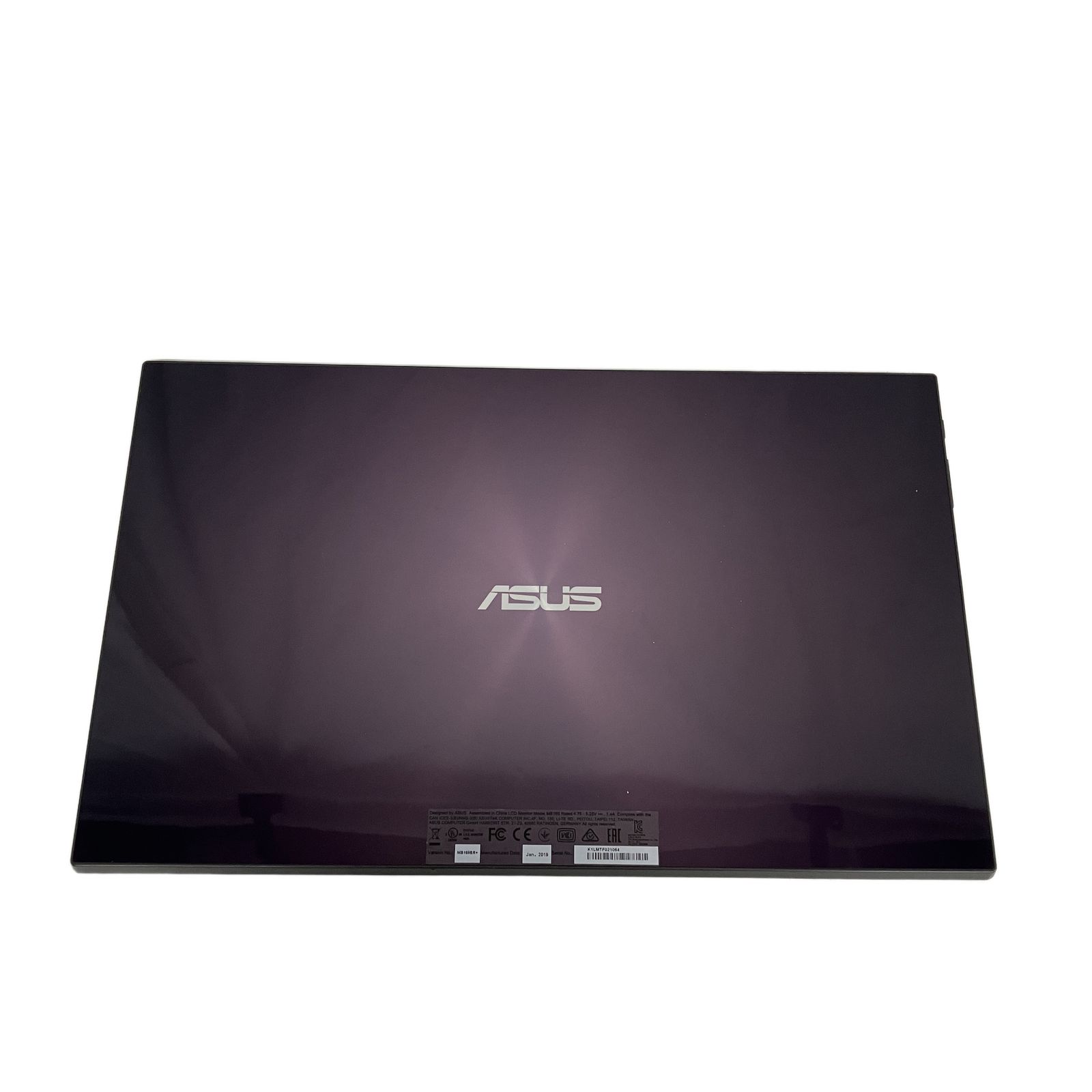 ASUS MB169 モバイルディスプレイ 2019年製 USBモバイルディスプレイ