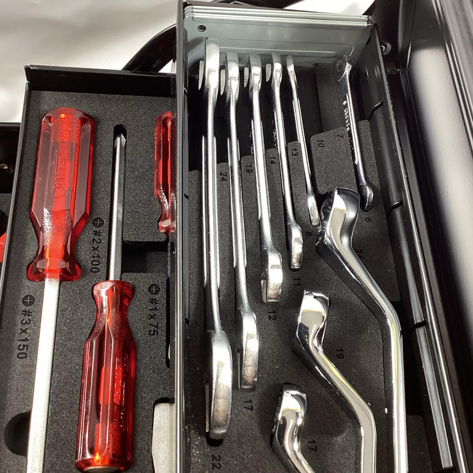 両開き工具セット S 5000 DX ブラック 63点セット 3段式