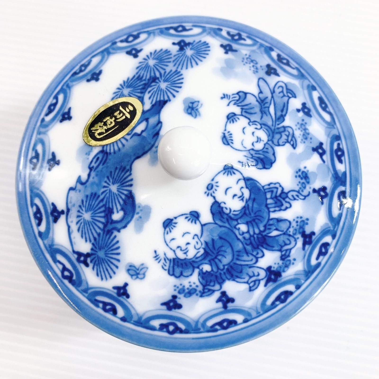 新品 三川内焼　4点セット 唐子絵　白磁 手描き 3点 急須 醤油さし 湯呑 新品】 三川内焼 4点セット 唐子絵 白磁 手描き 3点セット 急須 醤油