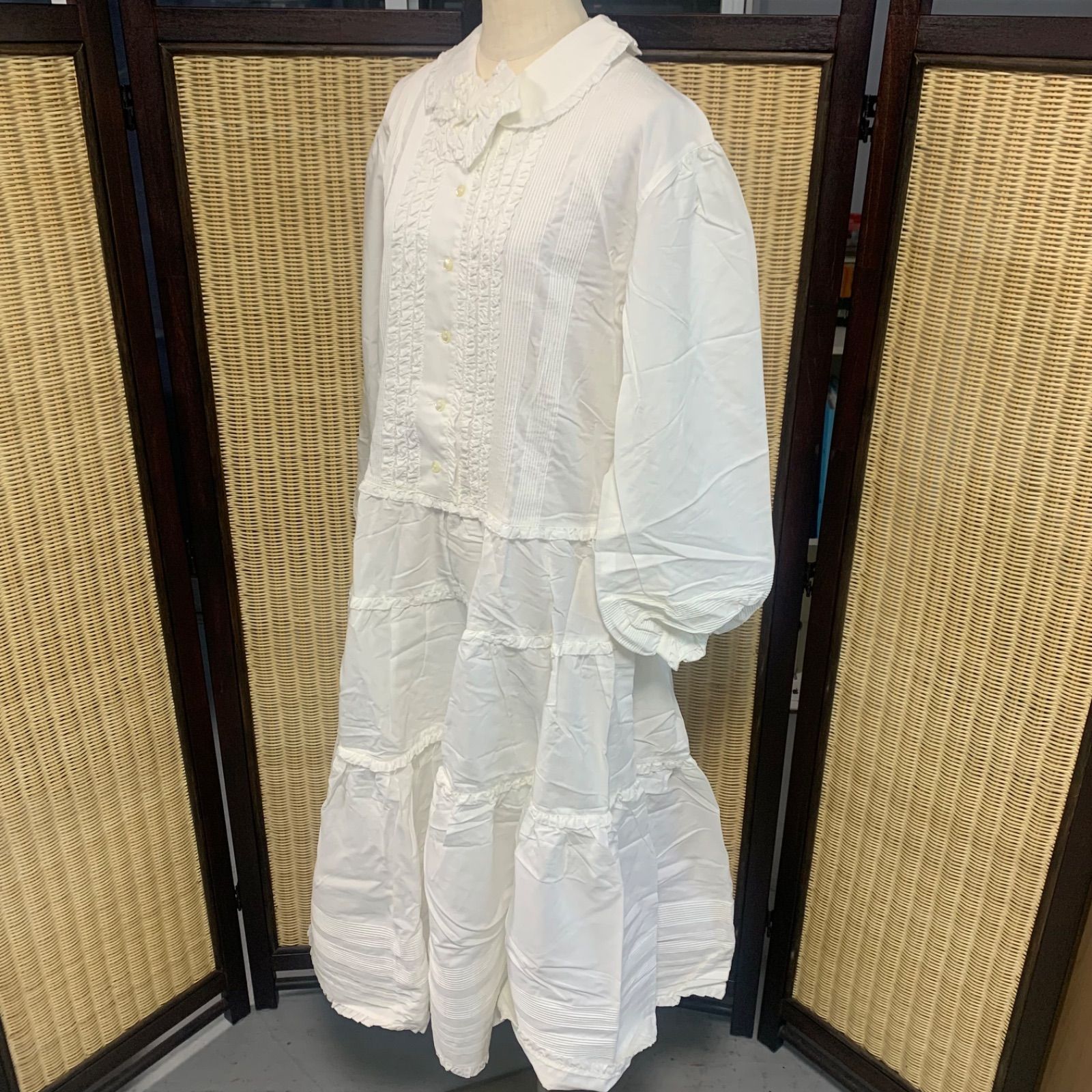 PINKHOUSE ピンクハウス フリル ワンピース 古着 白