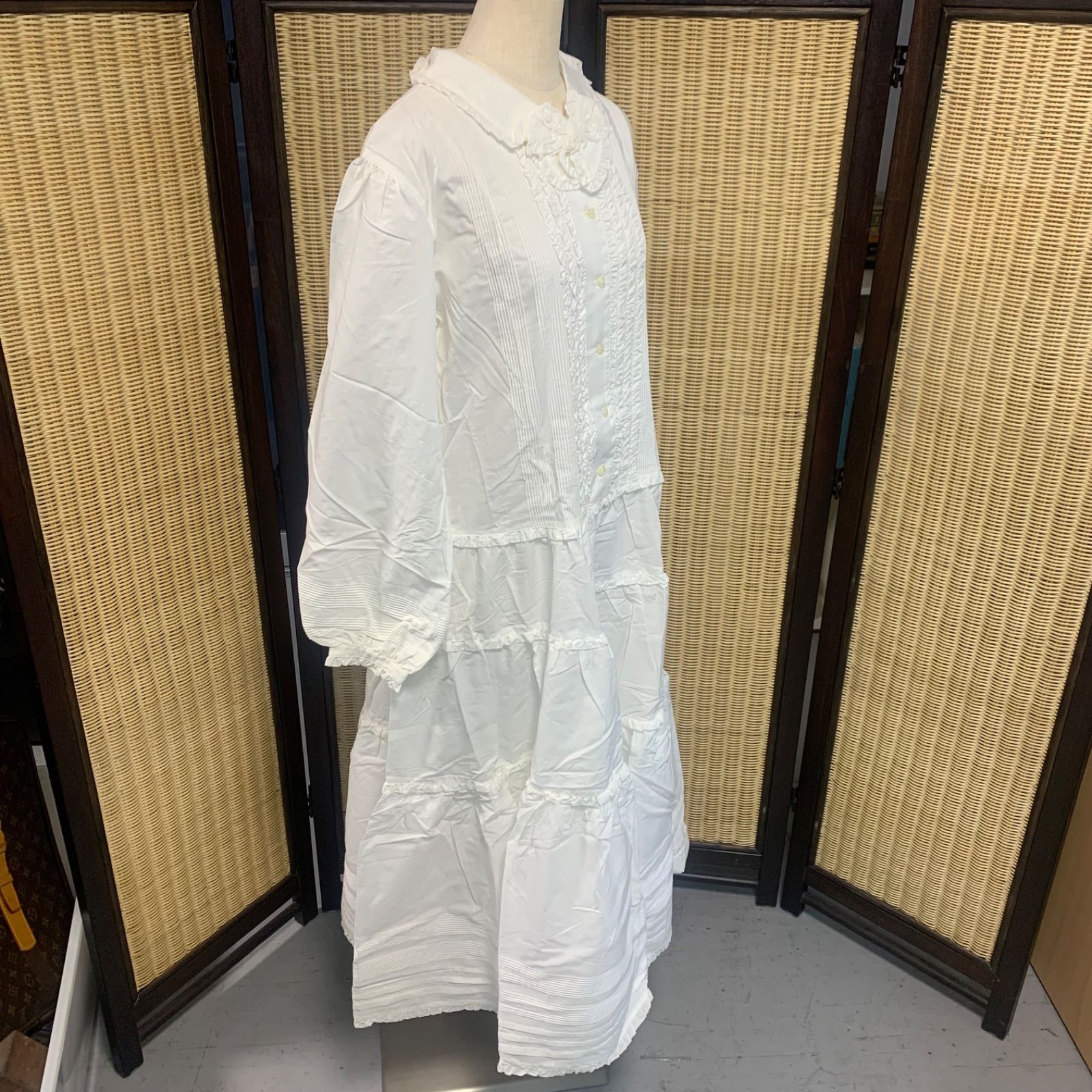 PINKHOUSE ピンクハウス フリル ワンピース 最高 古着 白 PINKHOUSE