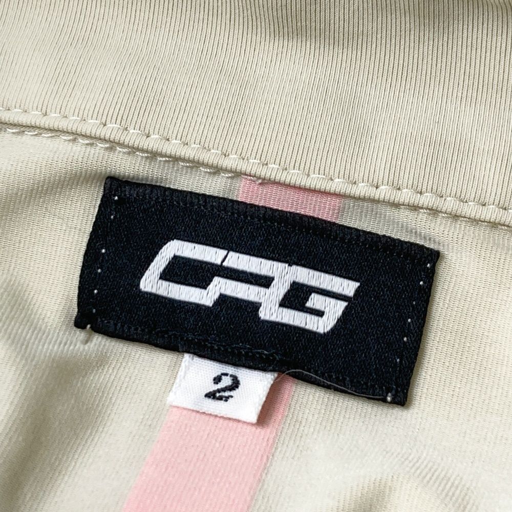 サイズ：2 CPG GOLF シーピージーゴルフ 長袖ポロシャツ ベージュ系