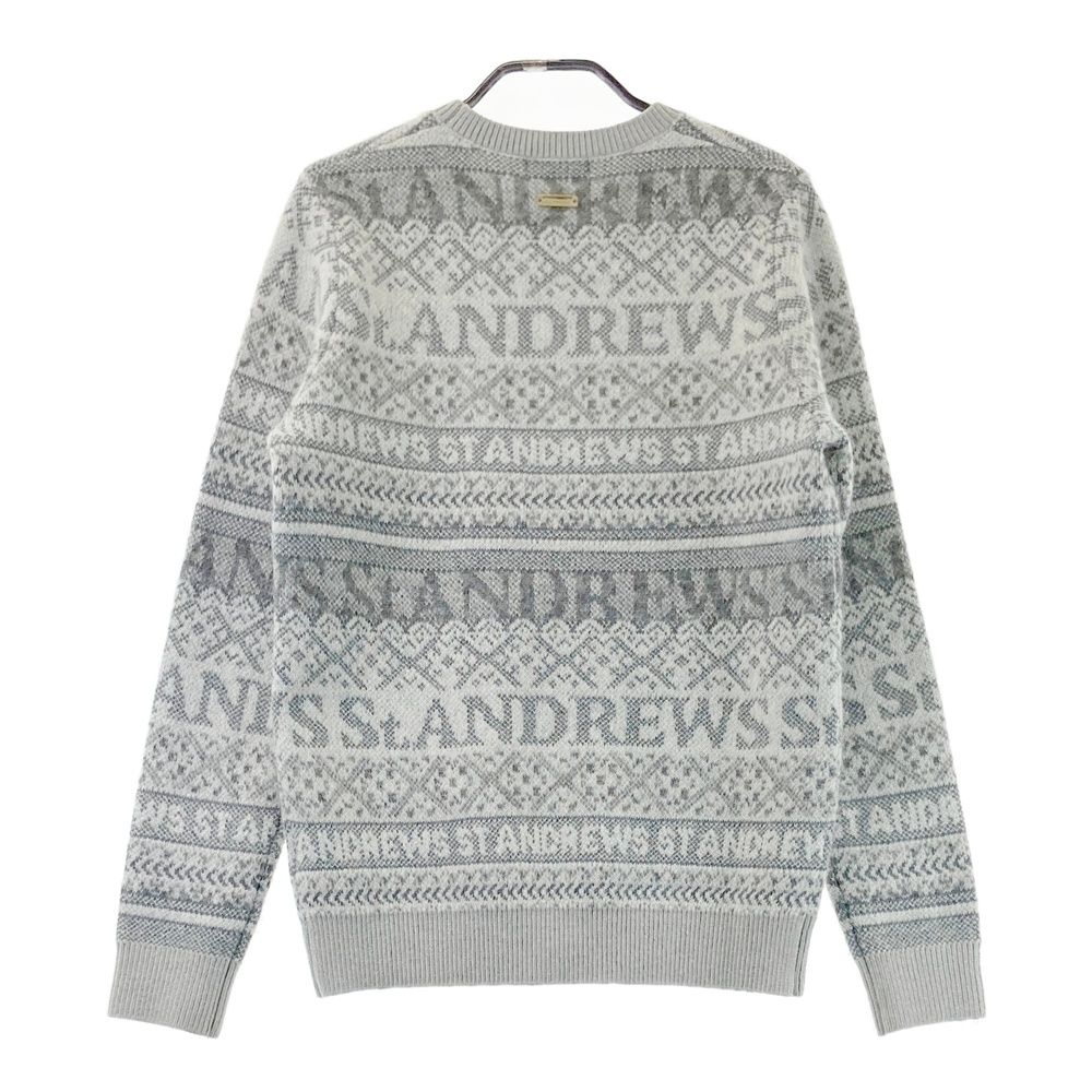 セントアンドリュース＊ニット サイズ：M ST ANDREWS セントアンドリュース ニットセーター 総柄