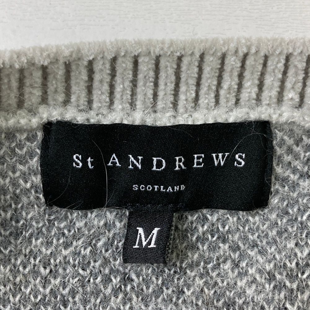サイズ：M ST ANDREWS セントアンドリュース ニットセーター 総柄
