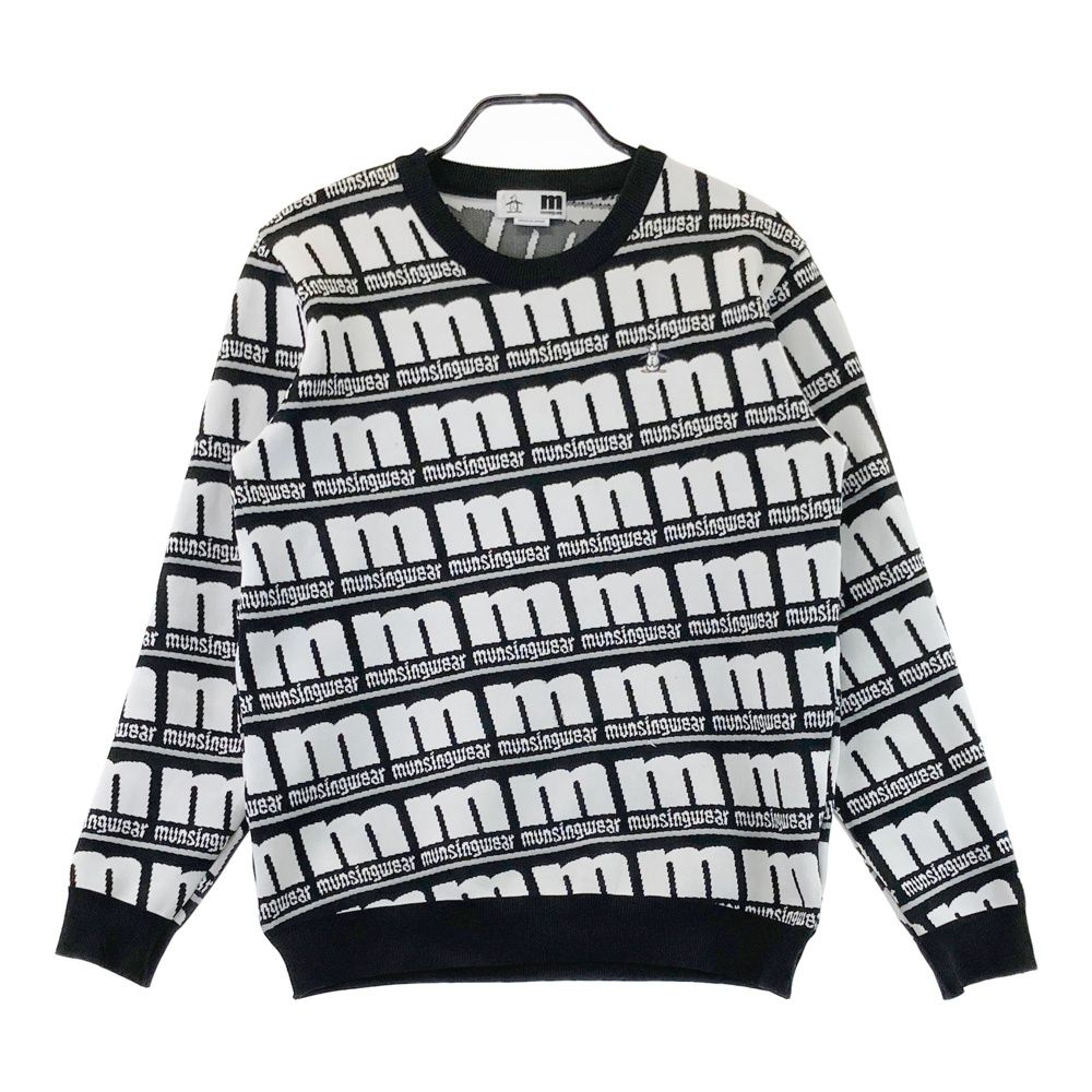 サイズ：L MUNSING WEAR マンシングウェア 長袖ニットセーター 総柄